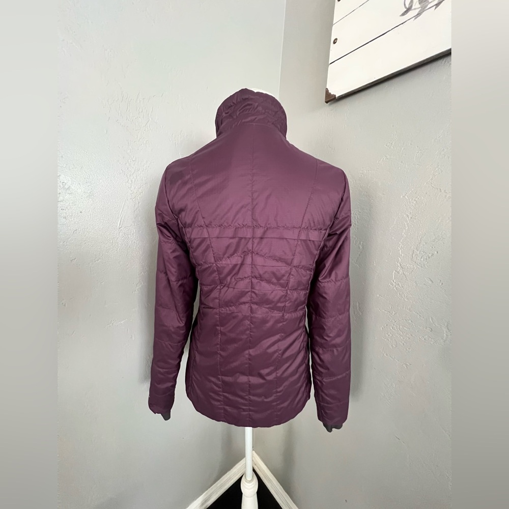 Columbia Purple Puffer Jacket with High Collar. Size M - Picture 3 of 9